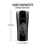 Leidfor Paslanmaz �elik Aslanl� Mug (470ml)