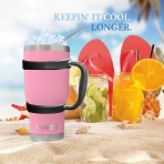 North Paslanmaz elik Mug (Pembe) (880ml)