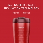 Leidfor Yal�t�ml� Termos (K�rm�z�) (470ml)