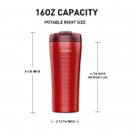 Leidfor Yal�t�ml� Termos (K�rm�z�) (470ml)