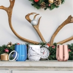 Markline Paslanmaz �elik �arap Barda�� (350ml)(Beyaz Mermer)