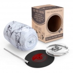 Markline Paslanmaz �elik �arap Barda�� (350ml)(Beyaz Mermer)