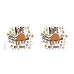 Tervis 1303155 Sloth Nope Not Today Kupa Termos