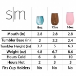 Simple Modern Spirit 8oz Wine Tumbler Glasses with Lid