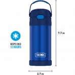 Thermos Funtainer Paslanmaz elik Termos (Mavi) (350mL)