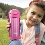 Thermos Funtainer Paslanmaz elik Termos (Mavi) (350mL)