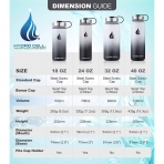 HYDRO CELL Paslanmaz �elik Matara (530ml) (Siyah/Beyaz)