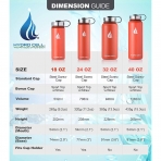 HYDRO CELL Paslanmaz �elik Matara (700ml) (Turuncu)