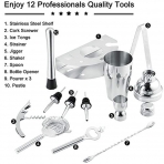 Eogro Paslanmaz elik Kokteyl Shaker Set