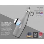 ICONIQ Paslanmaz elik Termos (500ml) (Gri)