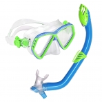 U.S. Divers ocuk norkel Maske Seti (Mavi/Yeil)