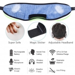 Homder Uyku Kulaklklar Bluetooth Kablosuz Gz Maskesi (Siyah)