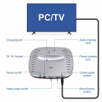 Rybozen Kablosuz TV Kulaklk Verici Bluetooth Smart TV Kulakl