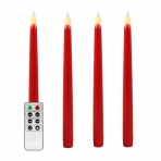 Rhytsing Krmz Uzun LED Mum (4 Adet)
