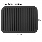 ME.FAN Silikon Nihale 9" x 12" (2 Adet) (Siyah)