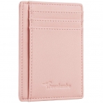 Travelambo Deri ve RFID Engellemeli Kartlk(Pembe)
