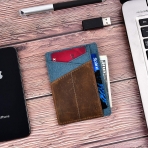Spiex nce Minimalist RFID Bloklamal Kartlk (Mavi)