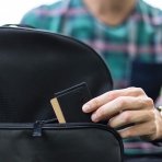 Infinity Wallet Erkek Minimal C�zdan (Siyah)