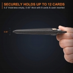 Buffway nce Minimal RFID Engellemeli Kartlk (Siyah)
