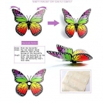 FiveRen 3D Kelebek Duvar Sticker (12 Par�a)