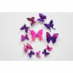 FiveRen 3D Kelebek Duvar Sticker (12 Par�a)