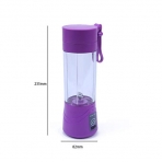 Kuke Portatif Blender Mixer Termos 380 ml. (Mor)