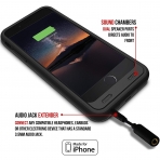 Alpatronix iPhone 6S /6 Plus Bataryal Klf (4000mAh)-Black
