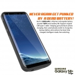 PunkCase Galaxy S8 Plus Bataryal Klf (5000mAh)-Black