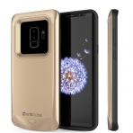 PunkCase Galaxy S9 Plus Bataryal Klf (5000mAh)-Gold