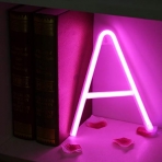 Obrecis Neon A Harfli Ik (Pembe)