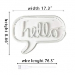 LUCUNSTAR Hello Led Ik (16.9"x12.6")