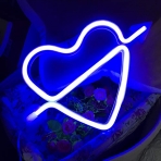QiaoFei Kalp LED Tabela (Mavi)