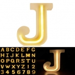 Auelife LED Marquee Letter Lights Sign, J Harfi Led I��k