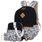 BLUBOON ocuk Okul Srt antas Set(Siyah iekli)