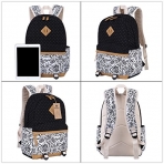 BLUBOON ocuk Okul Srt antas Set(Siyah iekli)