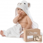 MINIBOO Yumu�ak Organik Bambu Bebek Banyo Havlusu