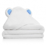 ZappyDoo Organik Bamboo Bebek Banyo Havlusu (Mavi)