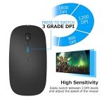 Pasonomi 2.4G Slim Mute Silent Click Wireless Mouse