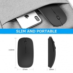 Pasonomi 2.4G Slim Mute Silent Click Wireless Mouse