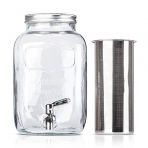 BTT- Cold Brew Coffee Maker, 1 Gallon Mason Jars Drink Dispenser,