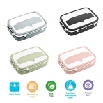Bento Box 3 B�lmeli Beslenme Kutusu (Gri)