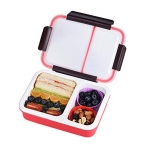 Bento Box 2 Blmeli Beslenme Kutusu (Krmz)