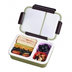 Bento Box 2 Blmeli Beslenme Kutusu (Yeil)