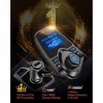 Nulaxy KM18 Bluetooth FM Transmitter Ses Adaptr