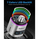 Nulaxy Bluetooth Araba FM Transmitter Ses Adaptr (7 LED)
