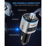 Nulaxy Bluetooth Araba FM Transmitter Ses Adaptr (7 LED)
