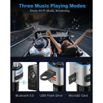 Nulaxy Bluetooth Araba FM Transmitter Ses Adaptr (7 LED)