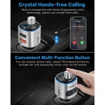 Nulaxy Bluetooth Araba FM Transmitter Ses Adaptr (7 LED)