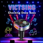 VicTsing Bluetooth Ara i FM Transmitter( 7 Led)
