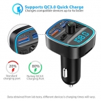 Nulaxy NX10 Bluetooth Araba FM Transmitter Ses Adaptr(Siyah)